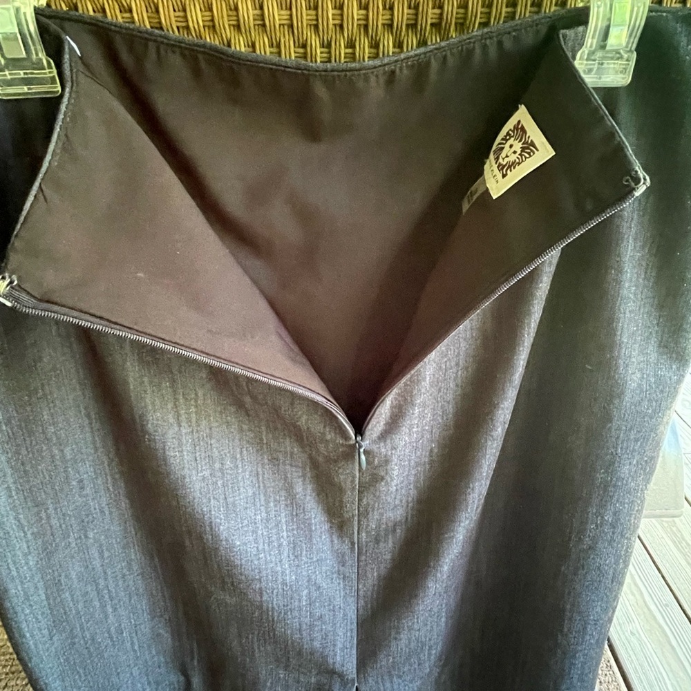 Classic Dark Denim-look Women's Skirt Suit - Picture 9 of 9